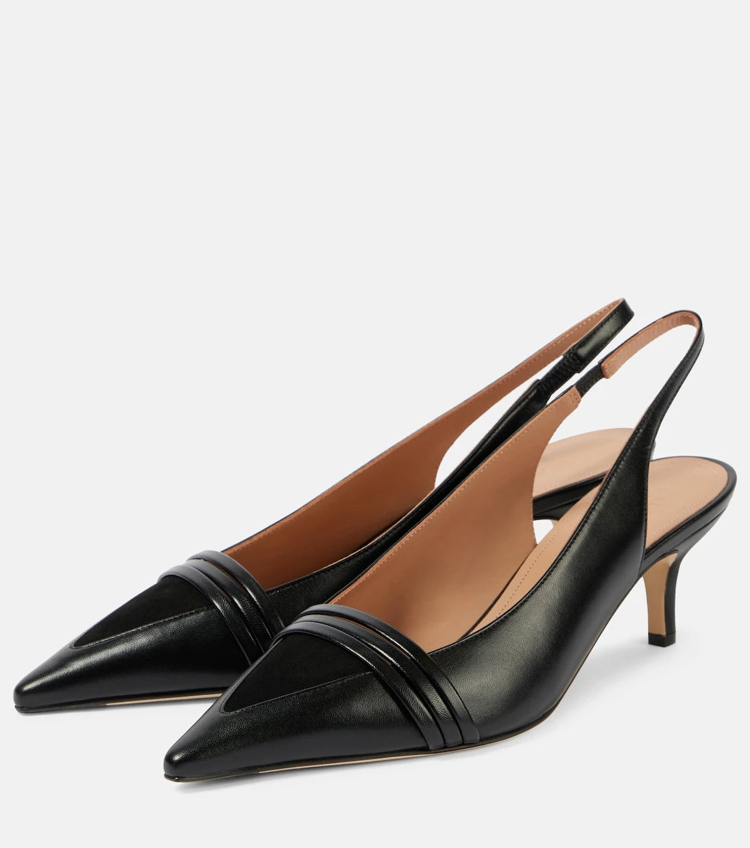 Malone Souliers - Tanner 45 leather slingback pumps
