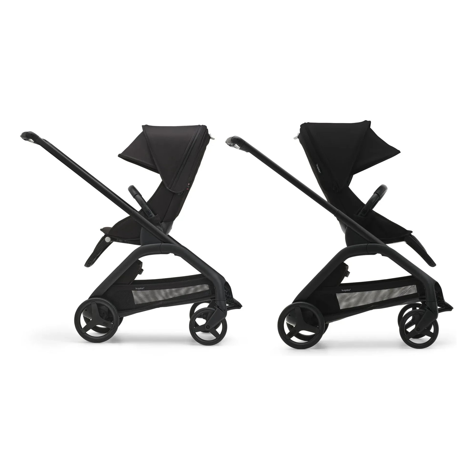 Bugaboo - Bugaboo Dragonfly Complete city stroller graphite chassis | Heather grey