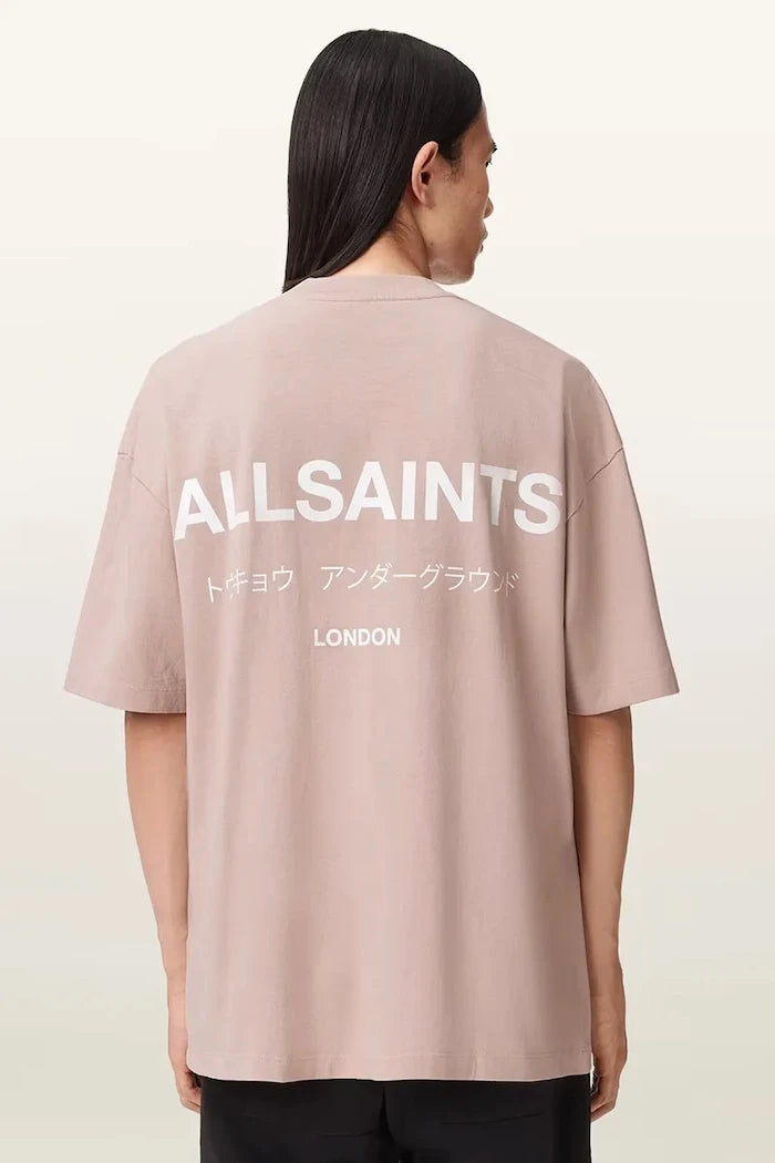 AllSaints Erkek Pamuklu Oversize Tişört