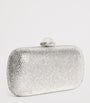 Judith Leiber Silver Embellished Soap Dish Clutch Bag