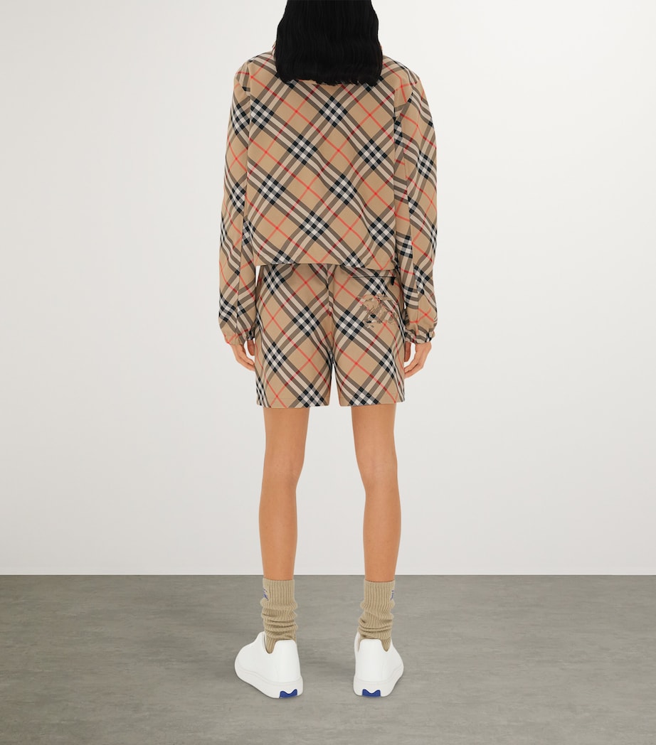 Burberry Yellow Check Cropped Reversible Jacket