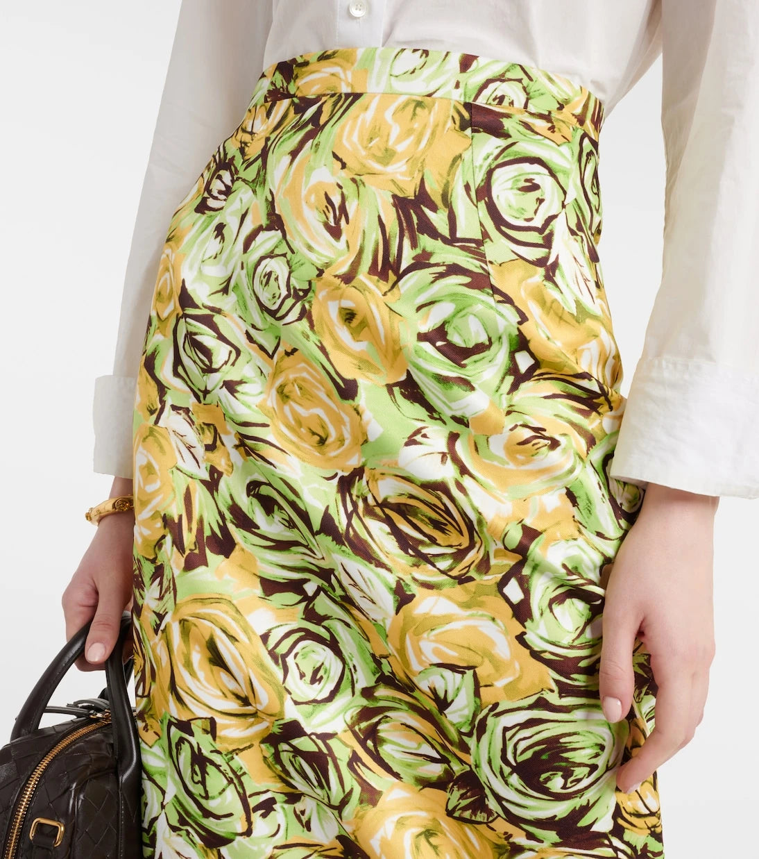Emilia Wickstead - Lorelei floral twill pencil skirt