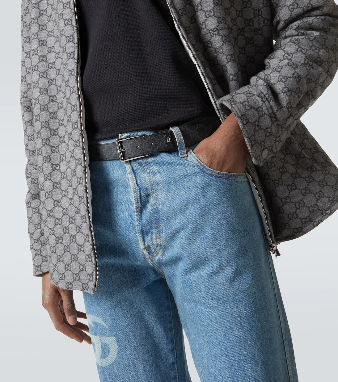 Gucci - Reversible leather belt