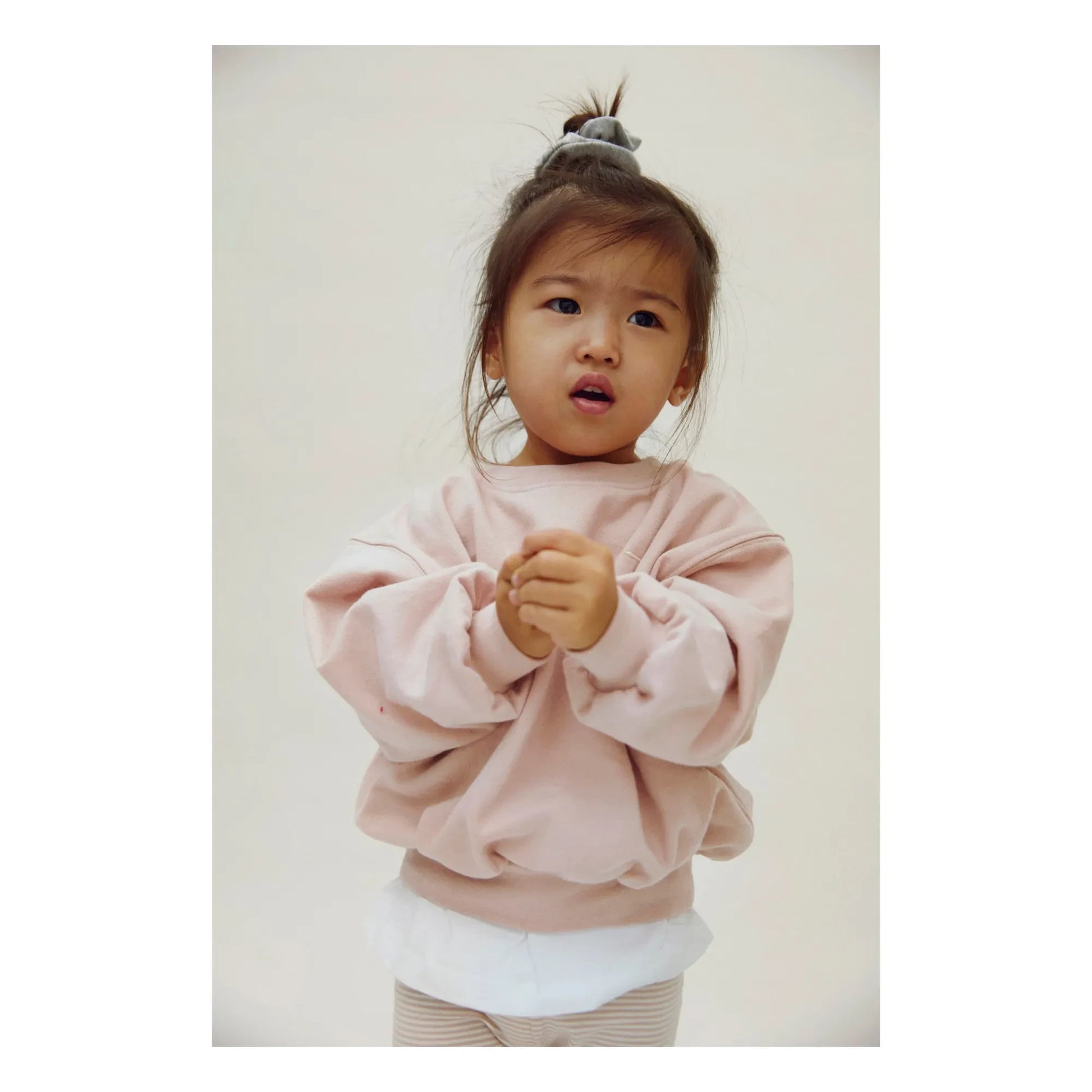 Gray Label - Oversize organic cotton sweatshirt | Pale Pink