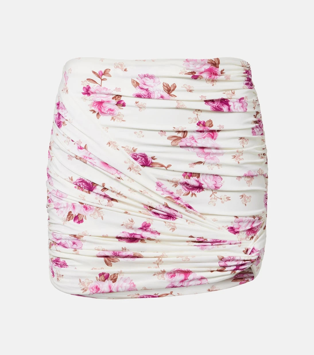 Magda Butrym - Floral-appliqué ruched miniskirt