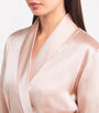 Pink Silk Short Robe