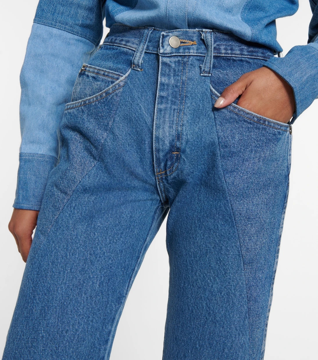 Gabriela Hearst - Foster patchwork flared jeans
