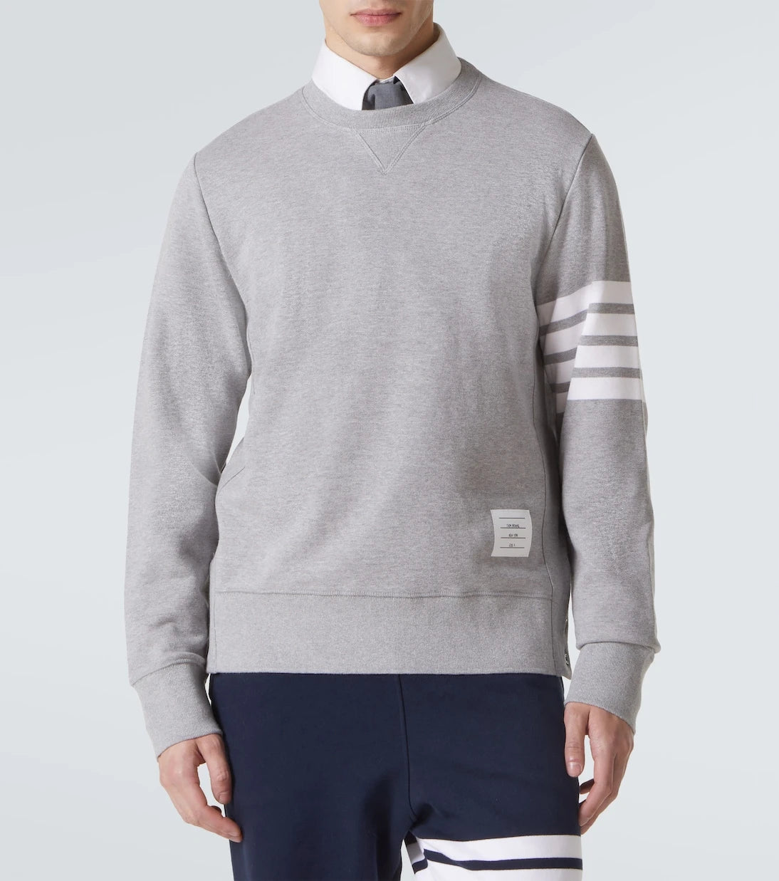 Thom Browne - 4-Bar cotton classic sweatshirt