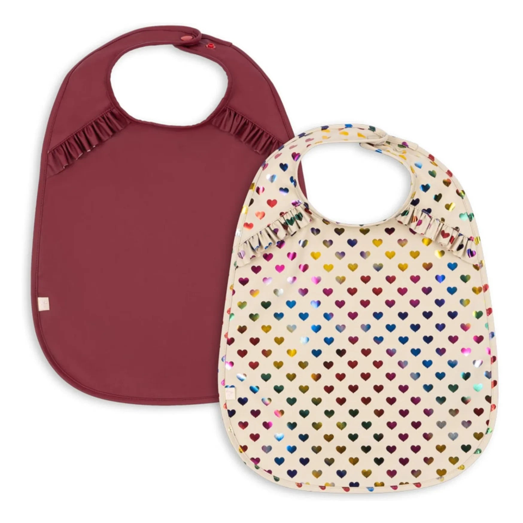 Konges Sløjd - Ruffled Bib Hearts - Set of 2
