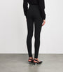 Max Mara Black Wool-Blend Rib-Knit Leggings