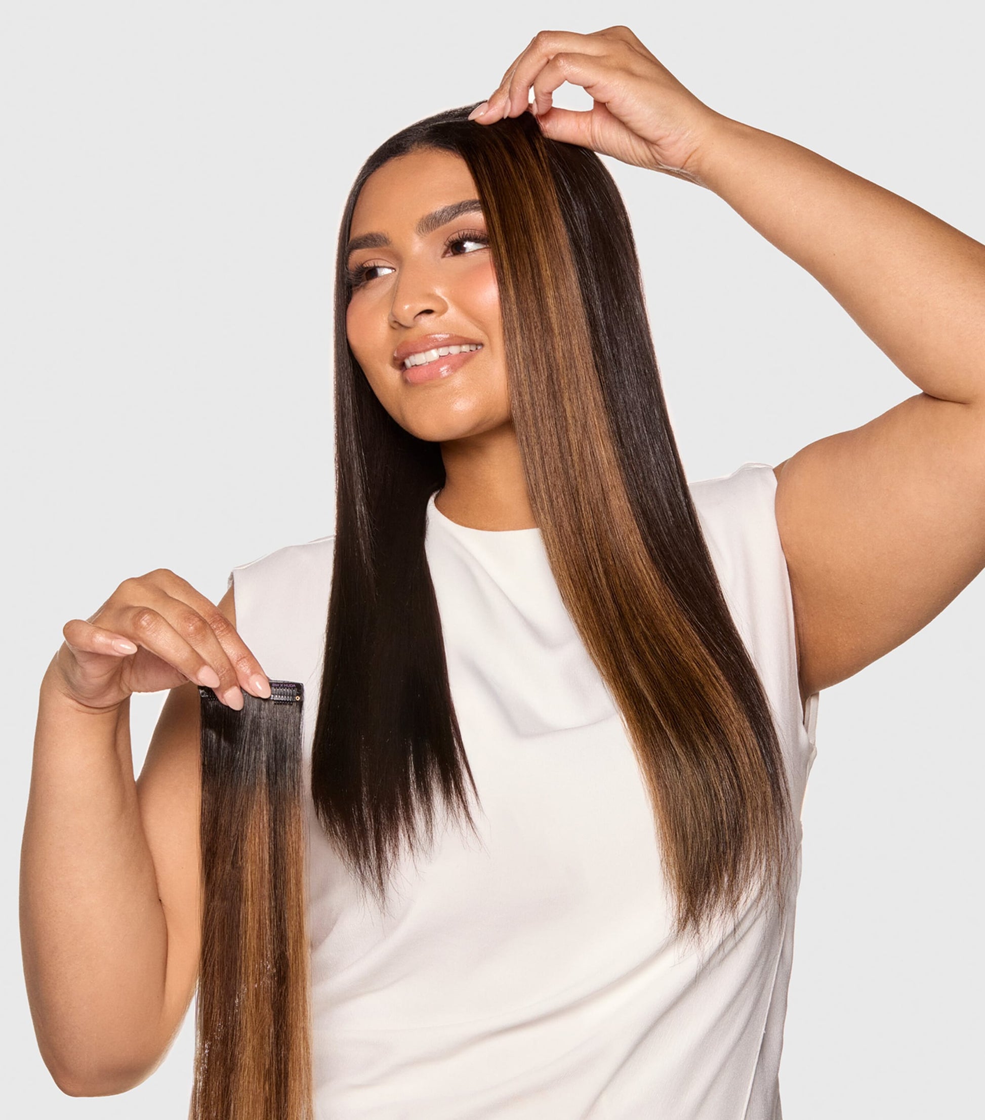 Beauty Works x Huda BARELY THERE Mix & Match Minis Clip-In Hair Extensions (20")