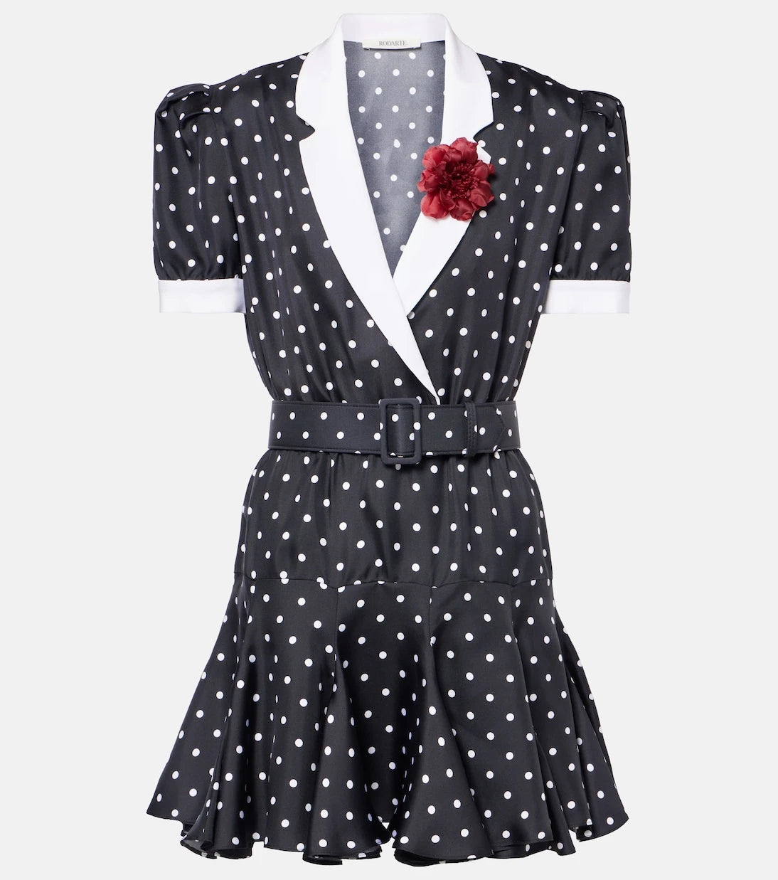 Rodarte - Polka Dot silk twill minidress