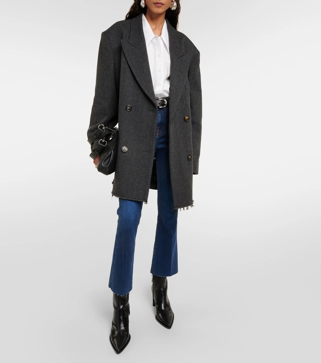 Frame - Le Crop Mini Boot mid-rise bootcut jeans