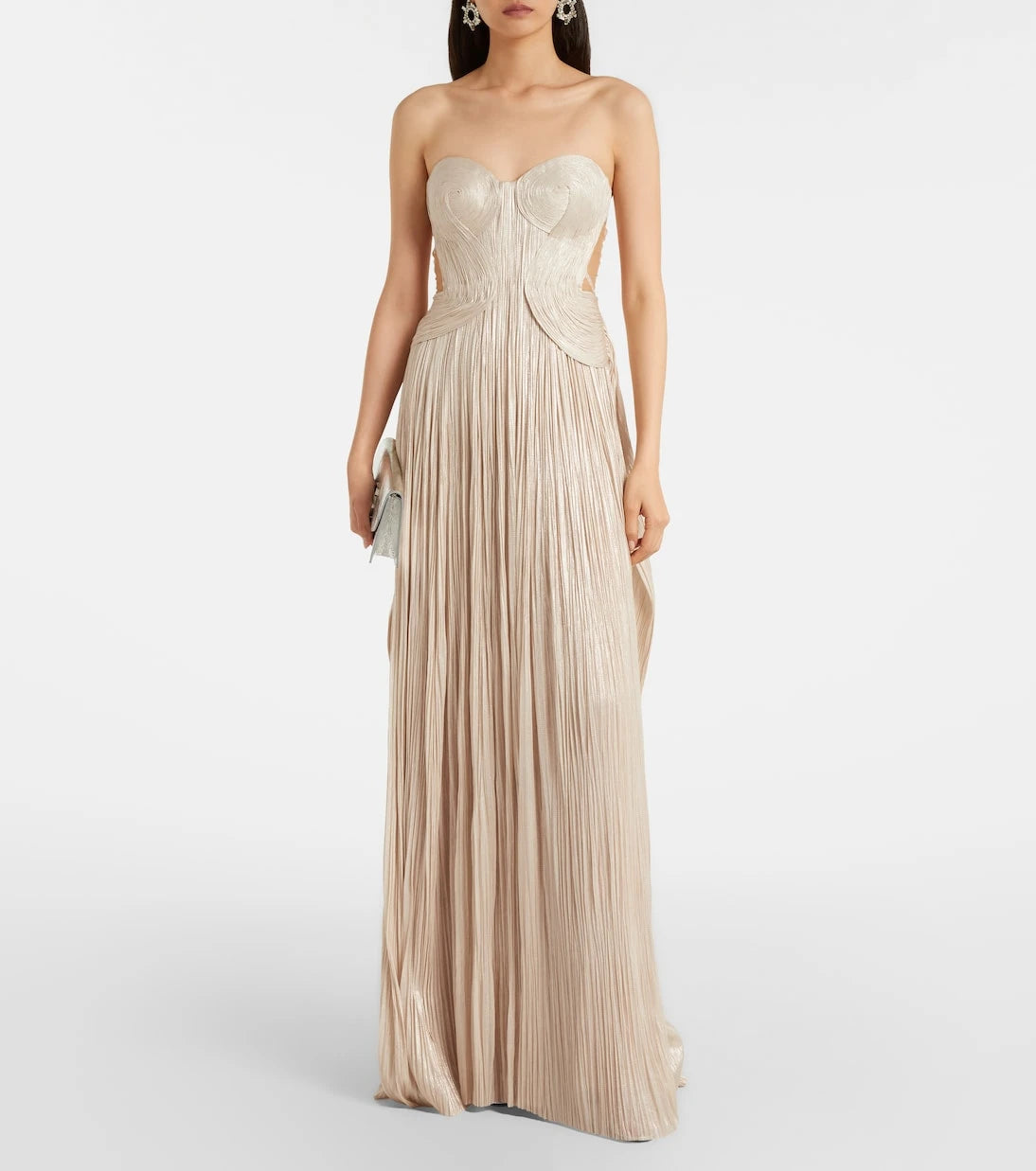 Maria Lucia Hohan - Kamina cutout silk tulle bustier gown
