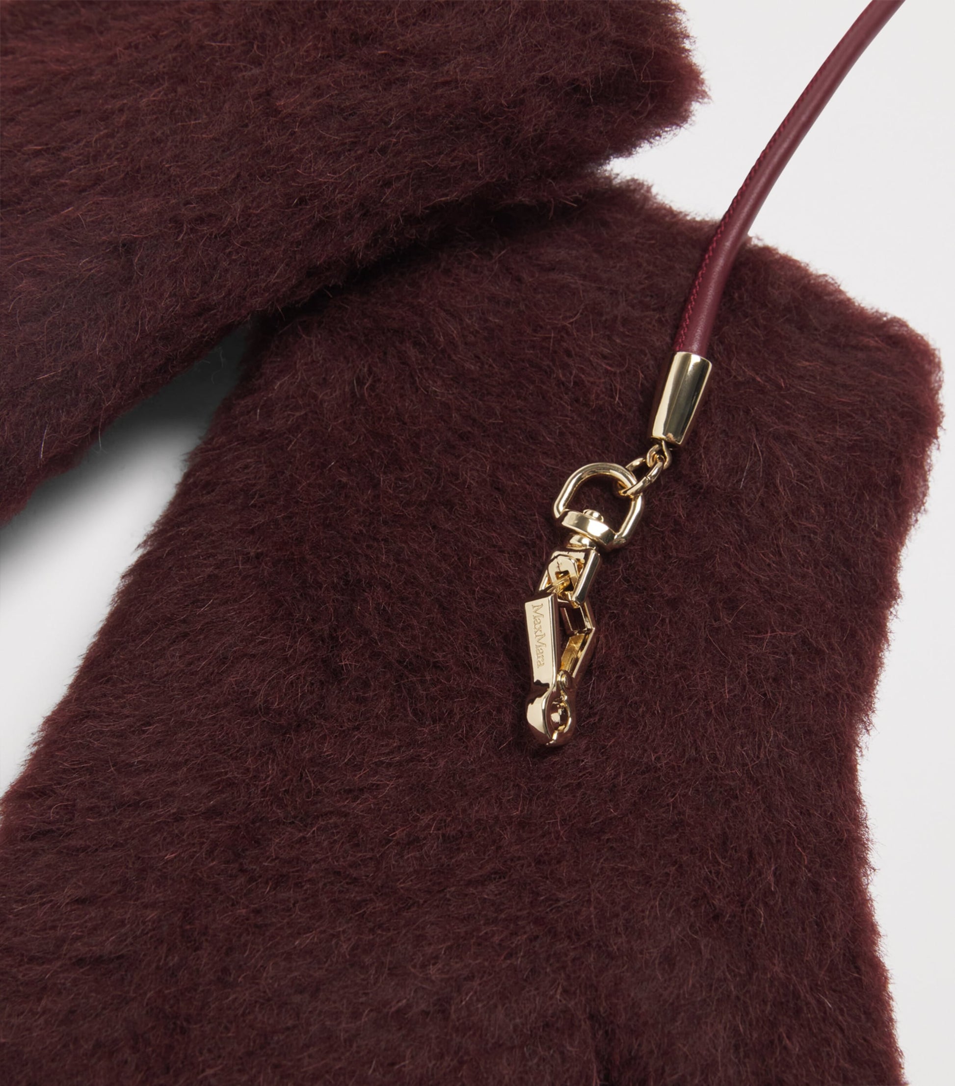 Purple Alpaca-Wool-Silk Mittens