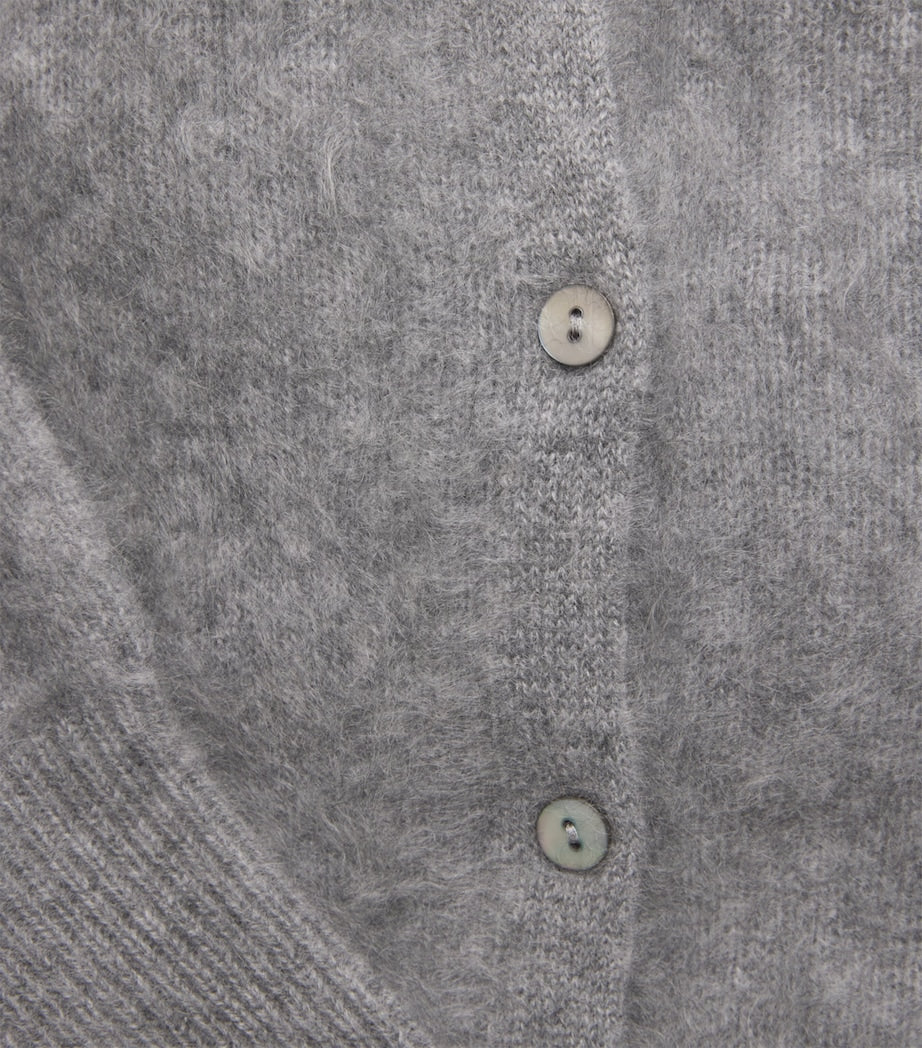 Almada Label Grey Brushed Cashmere Coco Cardigan