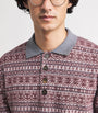 Eleventy Multi Wool Fair Isle Polo Sweater