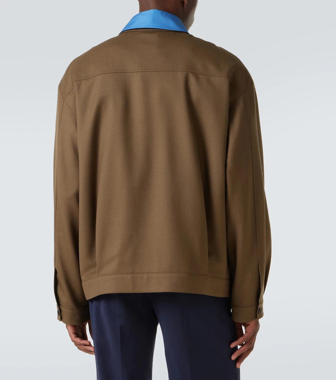 Miu Miu - Logo virgin wool gabardine jacket