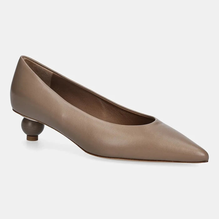 Кожени обувки с тънък ток Weekend Max Mara Wkabacini
