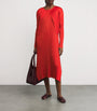 Pleats Please Issey Miyake Red Monthly Colors July Midi Dress