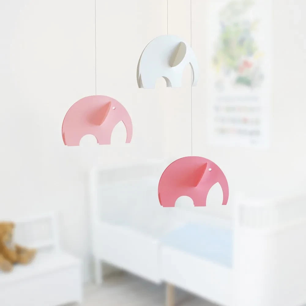 Flensted - Elephant Mobile | Pink