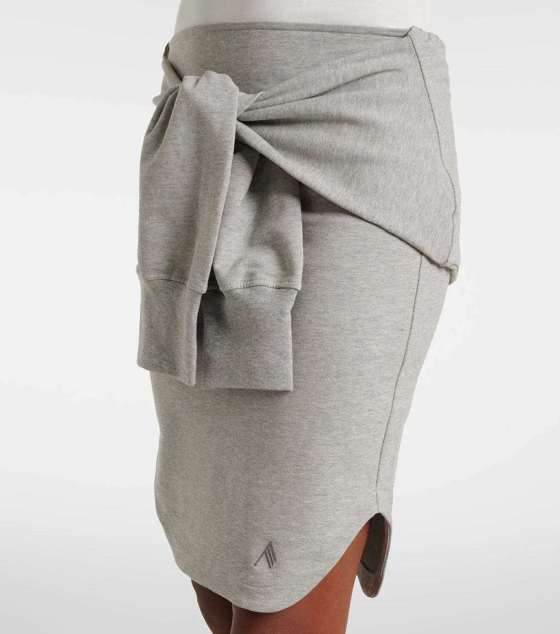 The Attico - Layered cotton-blend midi skirt
