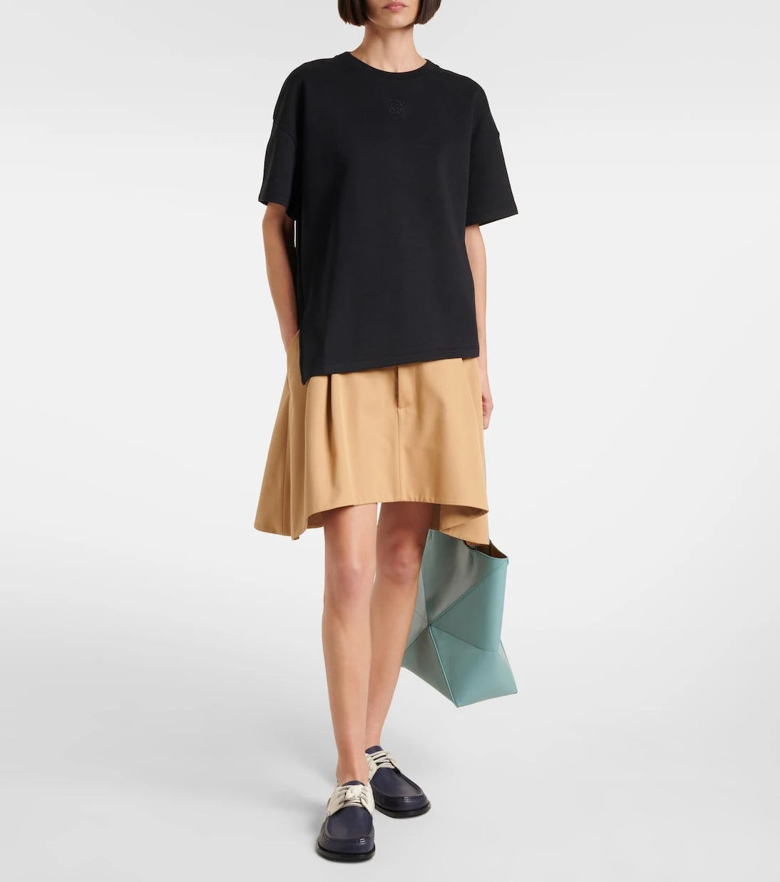 Loewe - تي شيرت قطني غير متماثل