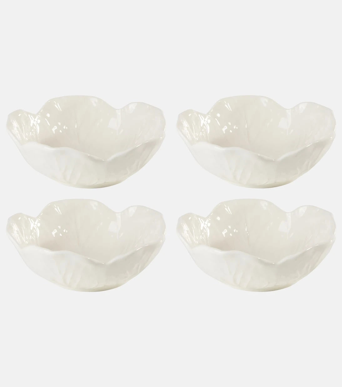 Bordallo Pinheiro - Cabbage set of 4 ceramic bowls
