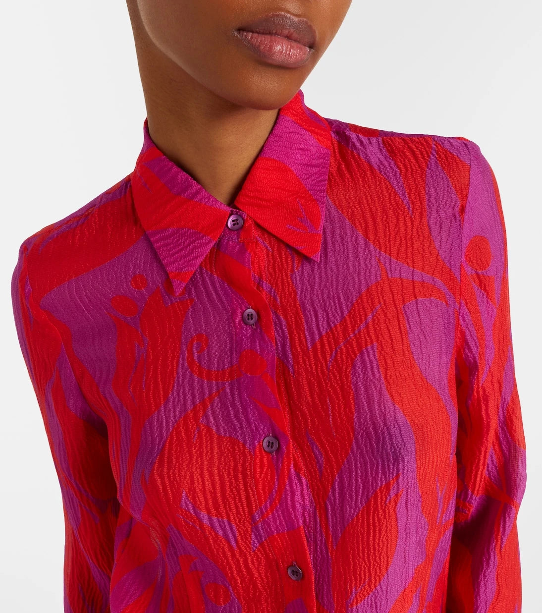 Dries Van Noten - Cloudy printed silk shirt