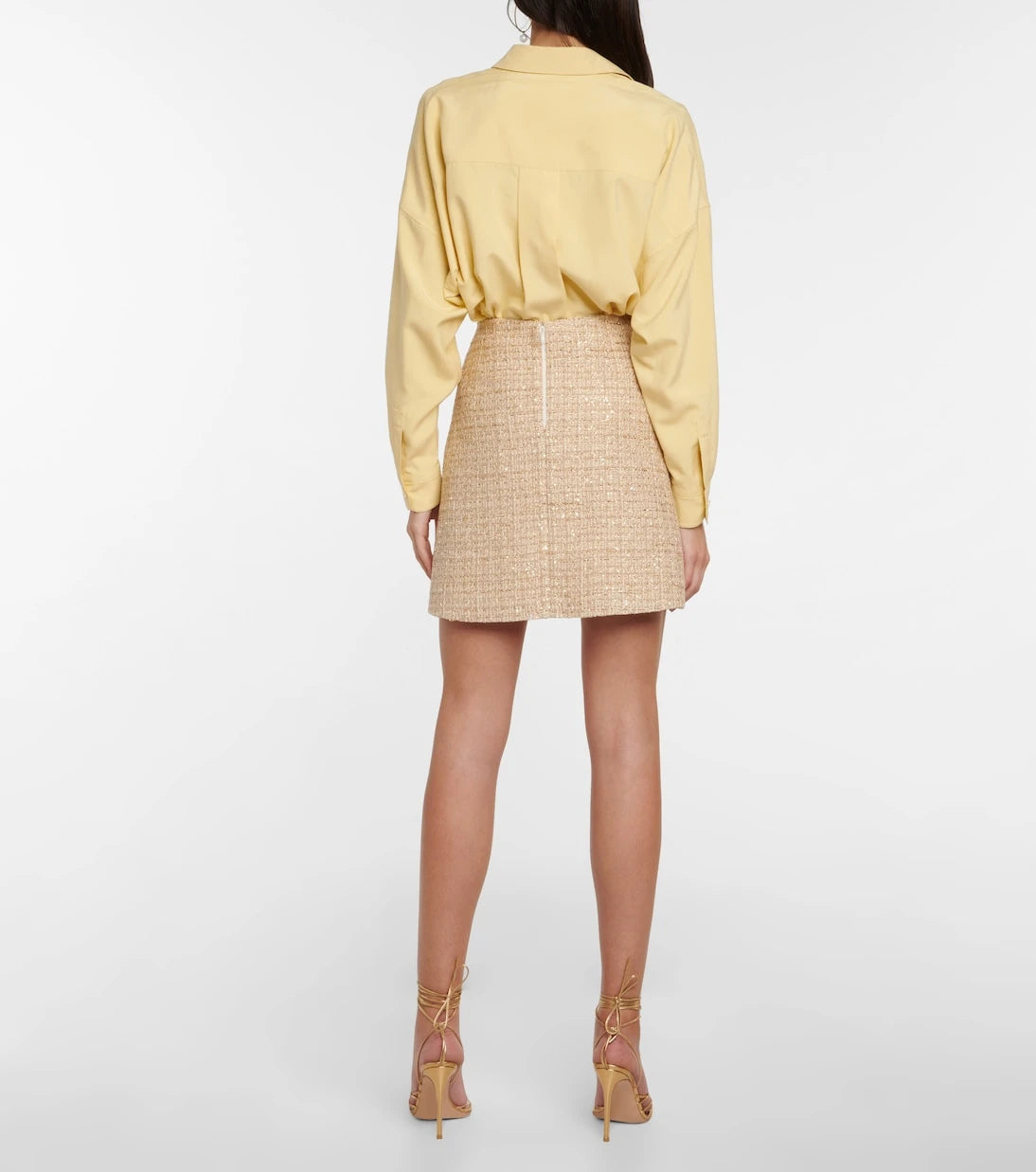 Giambattista Valli - Sequined tweed miniskirt