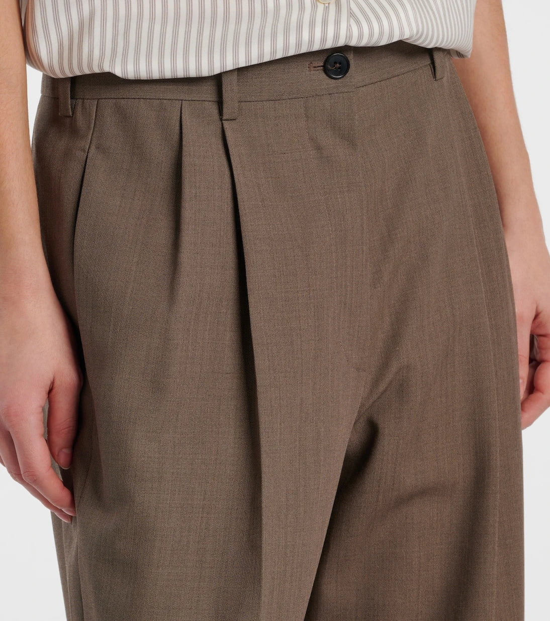 The Row - Bryce wool and silk straight pants