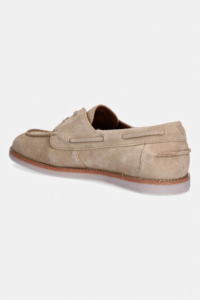 Guess мокасини мъжки от велур OPPERNE