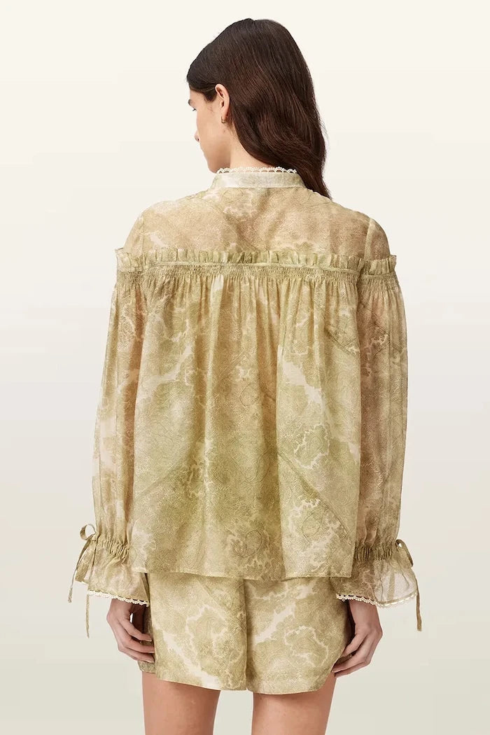 AllSaints риза дамска с лиосел DELPHINE