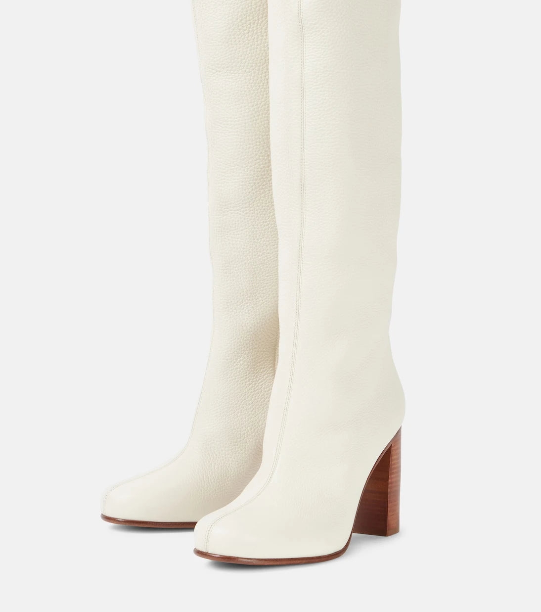 Khaite - Willow leather knee-high boots