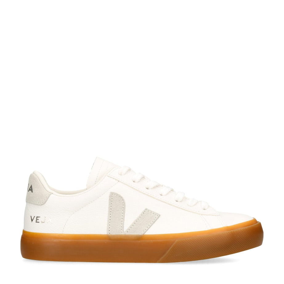Veja White Leather Campo Sneakers