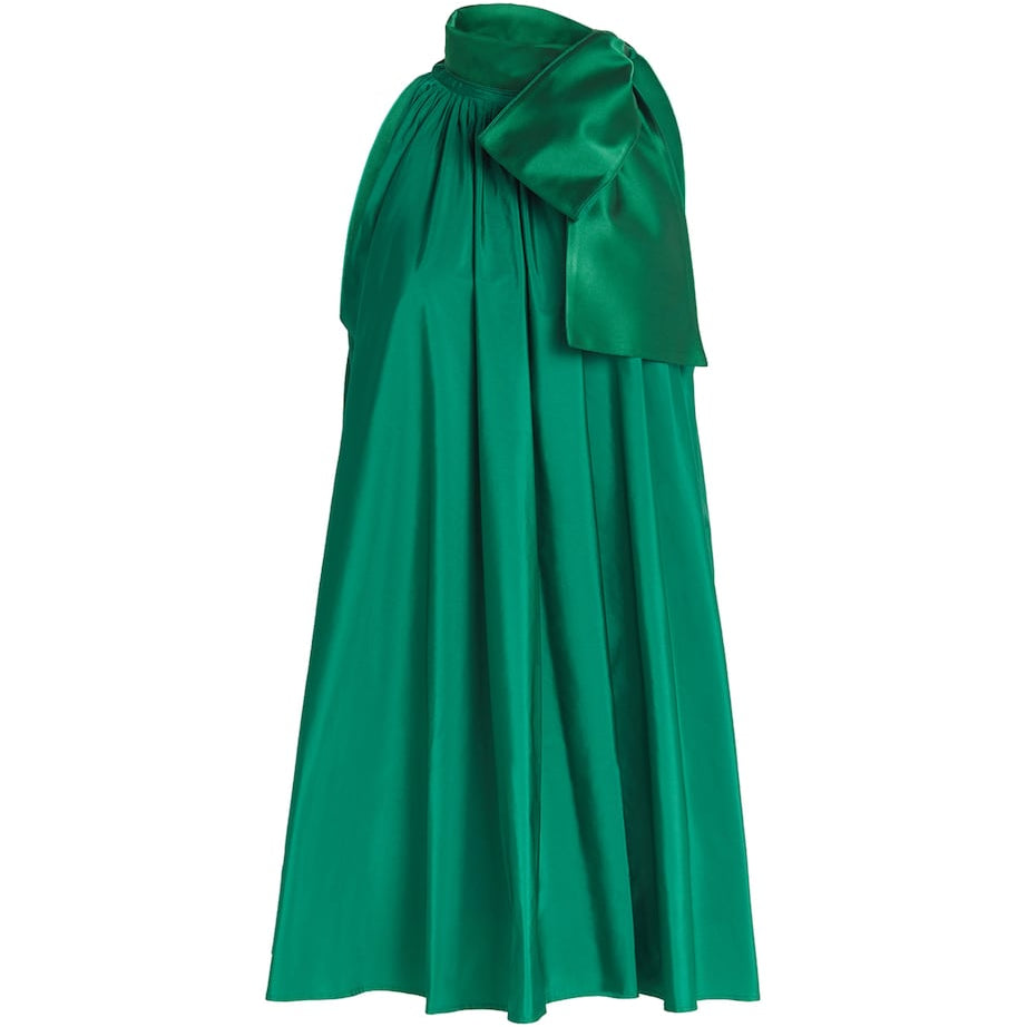 Green Taffeta Mini Dress