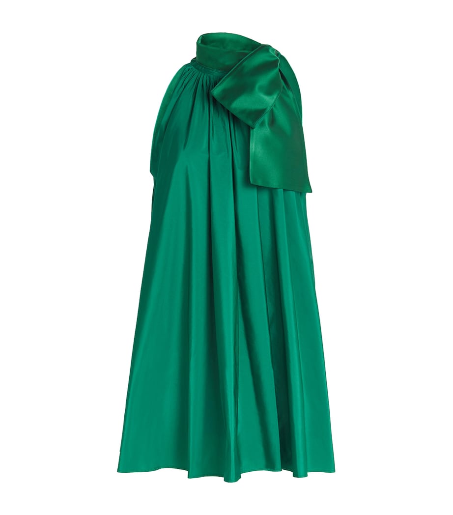 Green Taffeta Mini Dress
