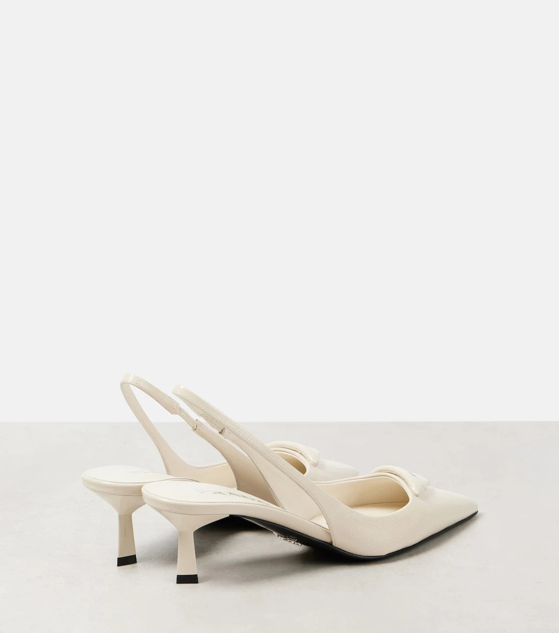 Prada - Patent leather slingback pumps