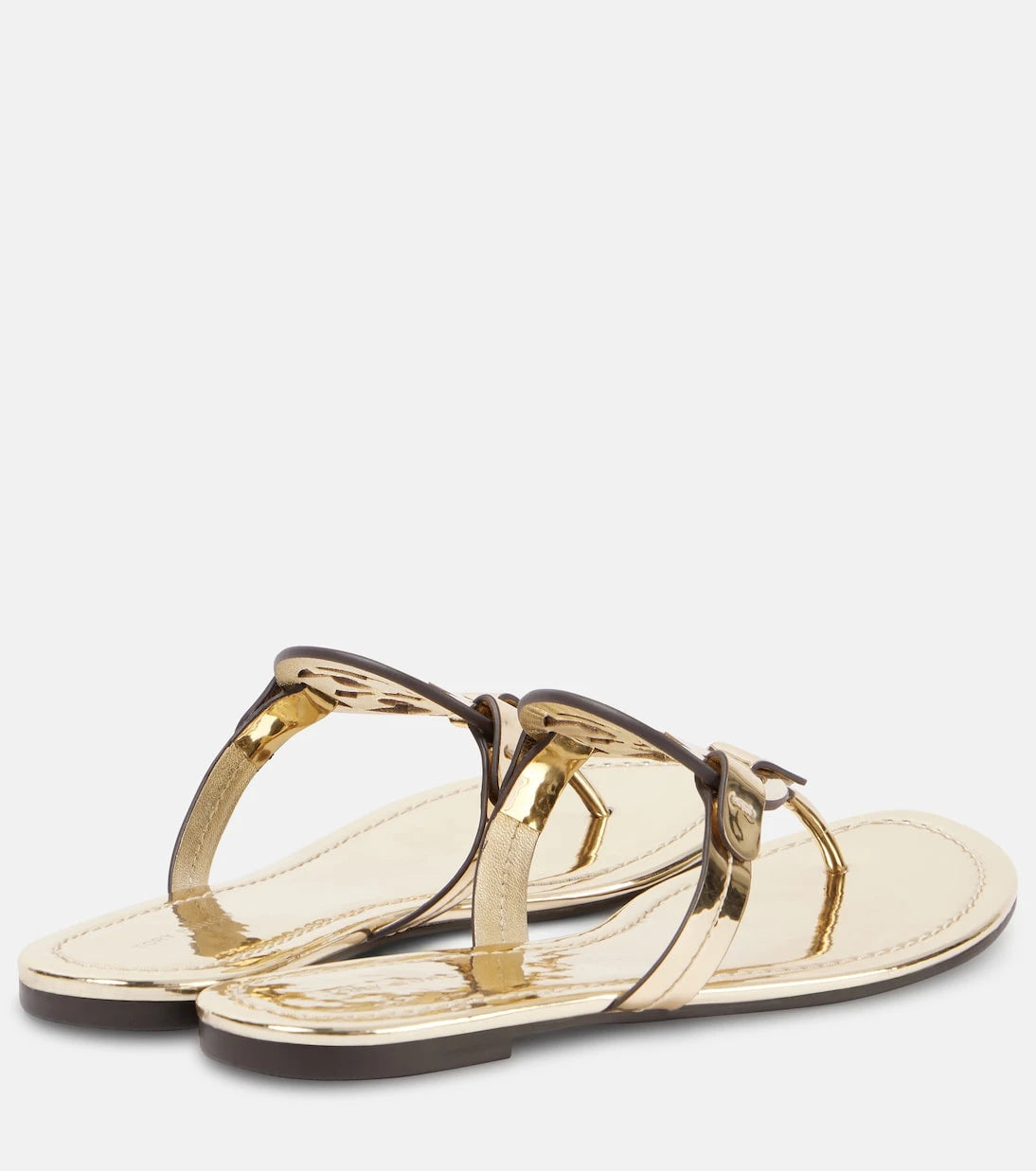 Tory Burch - Miller metallic leather thong sandals