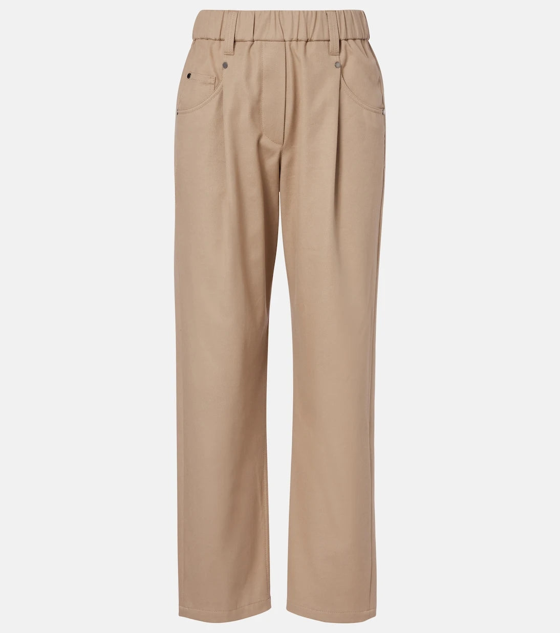 Brunello Cucinelli - Cotton-blend straight pants
