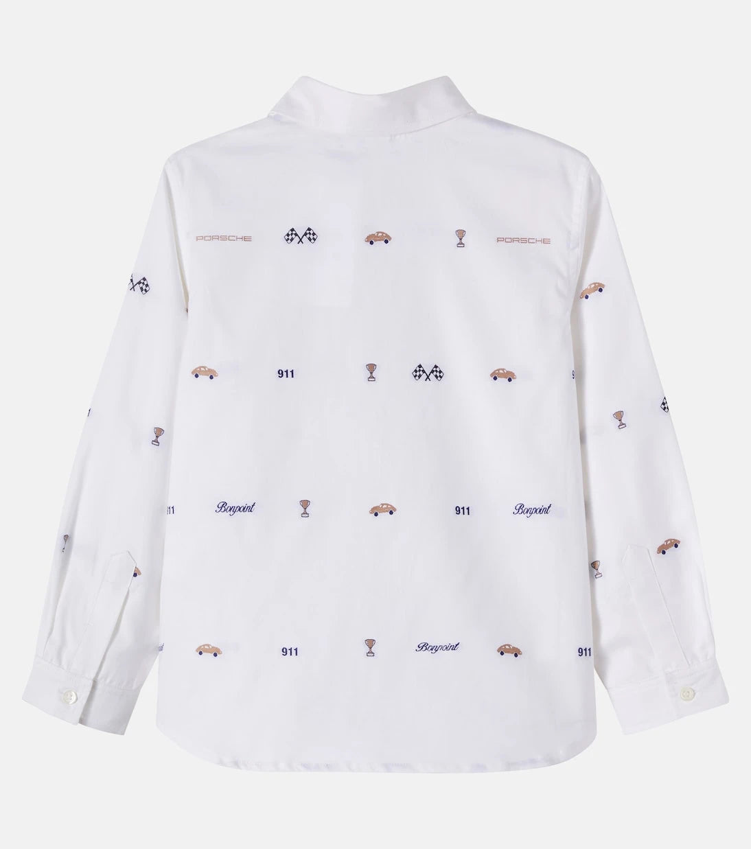 Bonpoint - x Porsche Daho cotton jacquard shirt