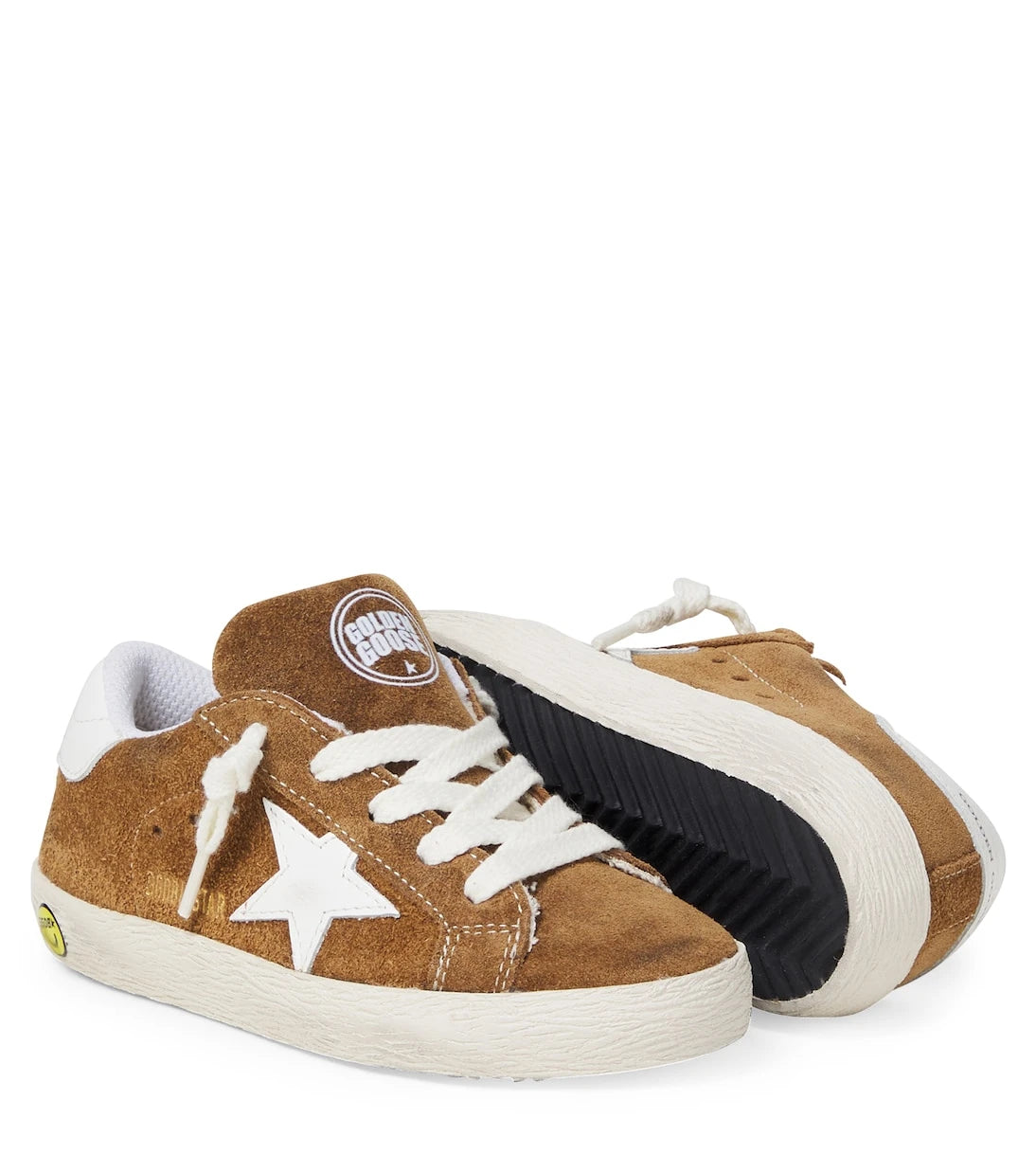 Golden Goose Kids - حذاء سنيكرز سوبر ستار من الشامواه للأطفال