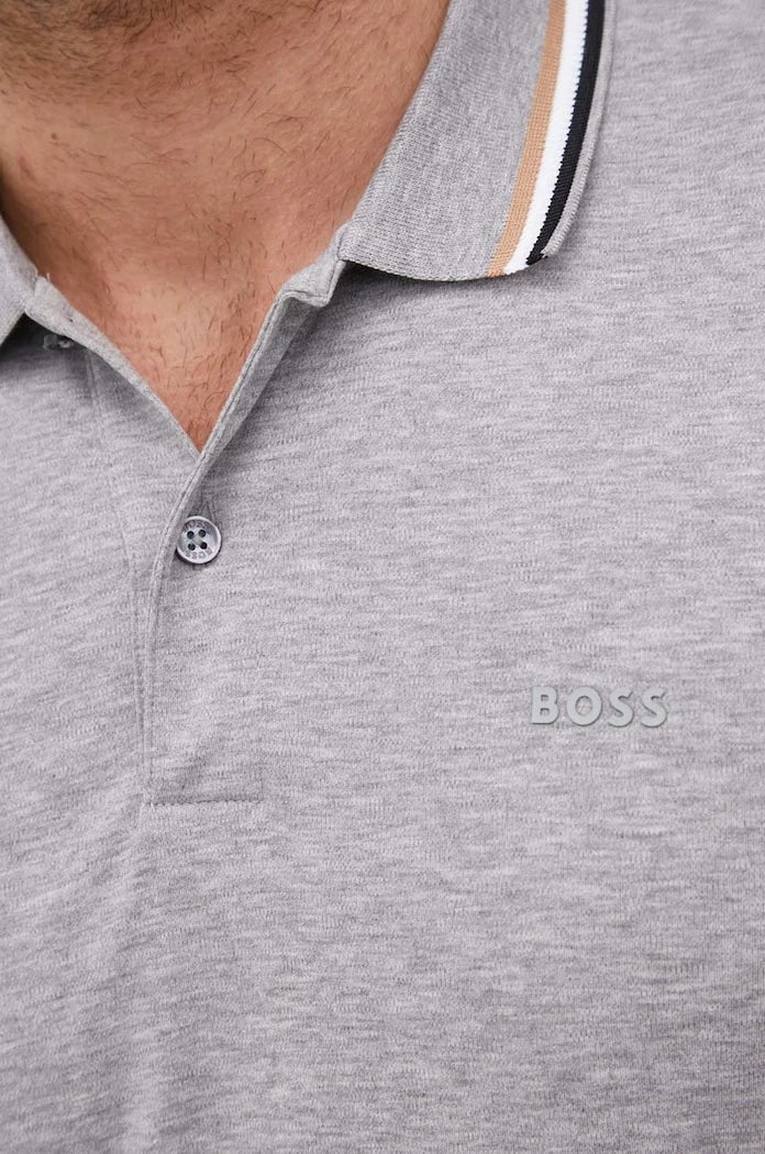 BOSS erkek pamuklu yakalı tişört Penrose 38
