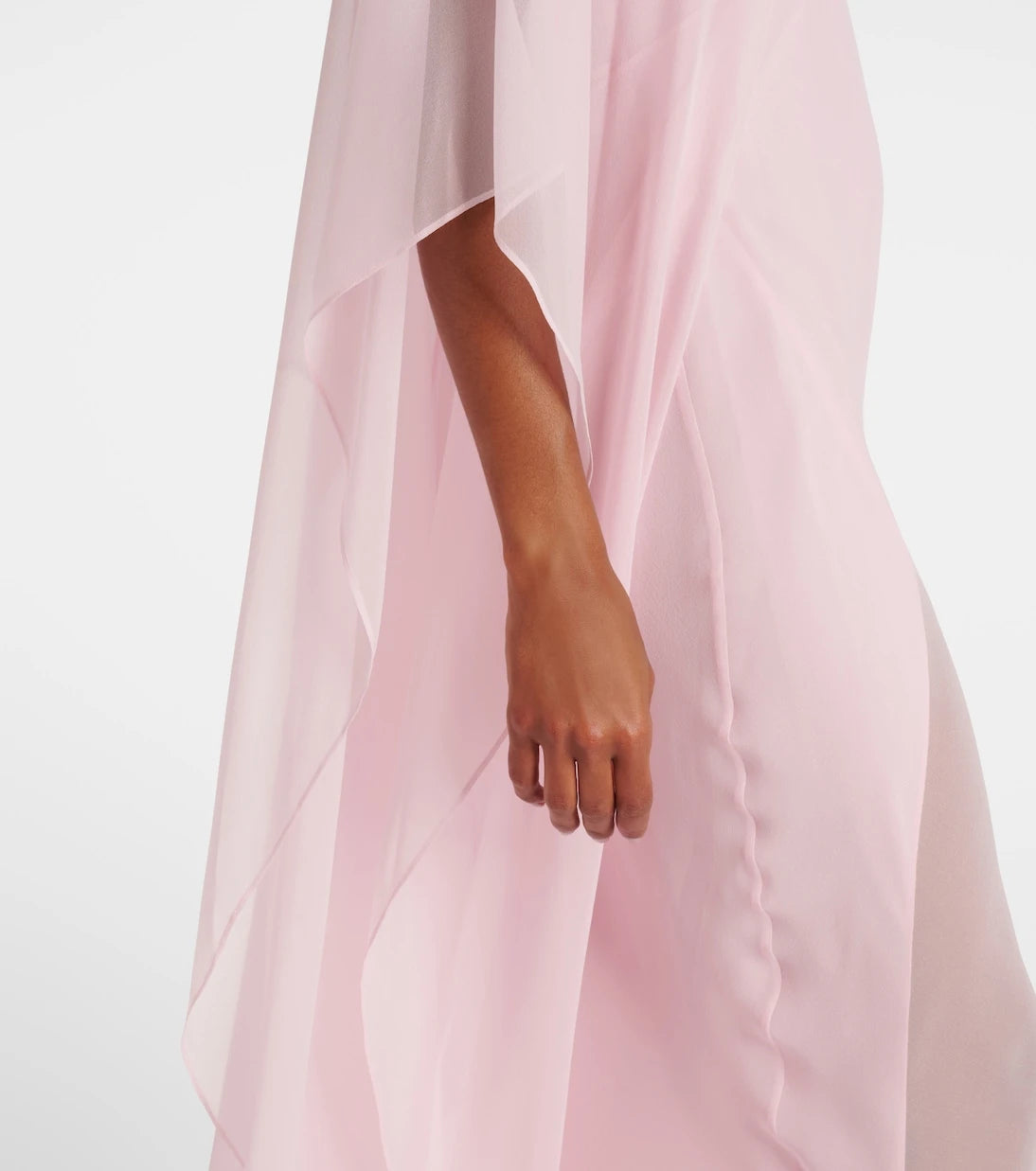 The Sei - Caped silk chiffon gown