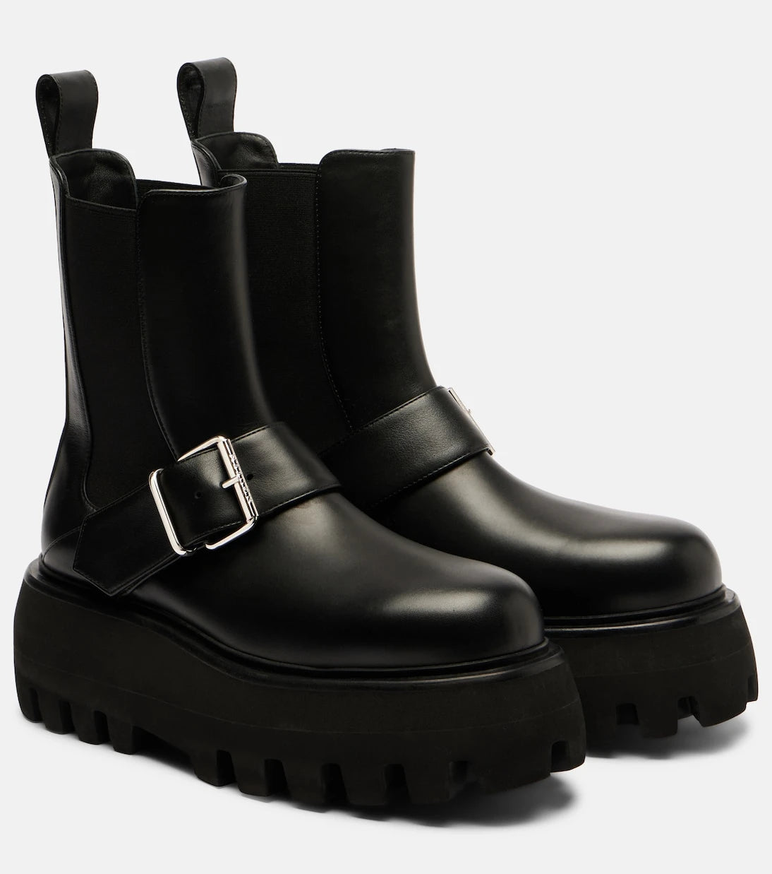 McQueen - Sofa Buckle leather ankle boots