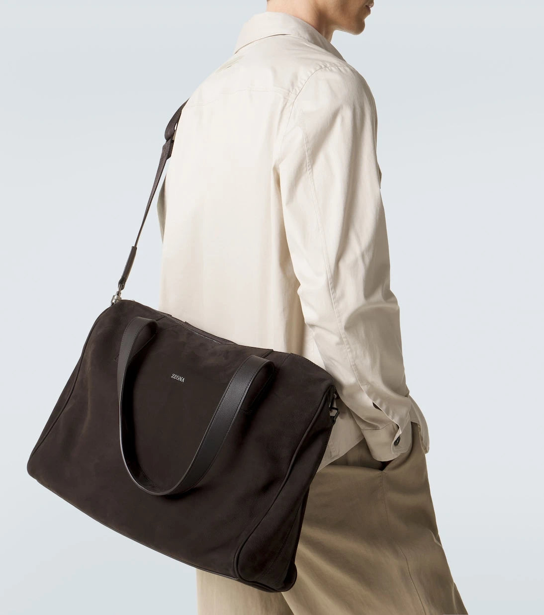 Zegna - Leather duffel bag