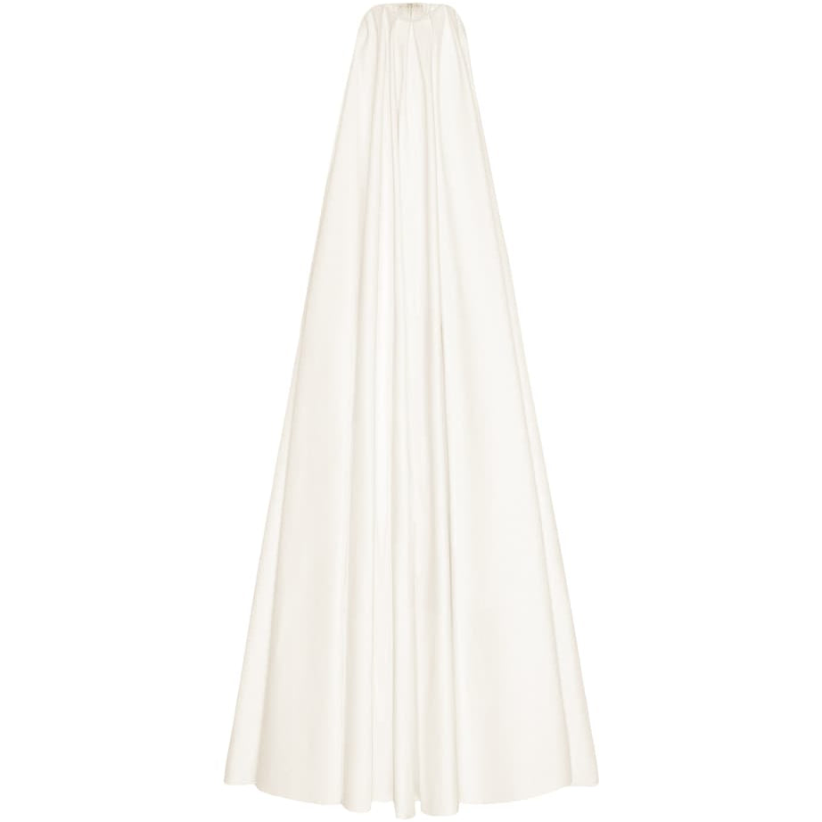 Givenchy White Leather Halterneck Maxi Dress
