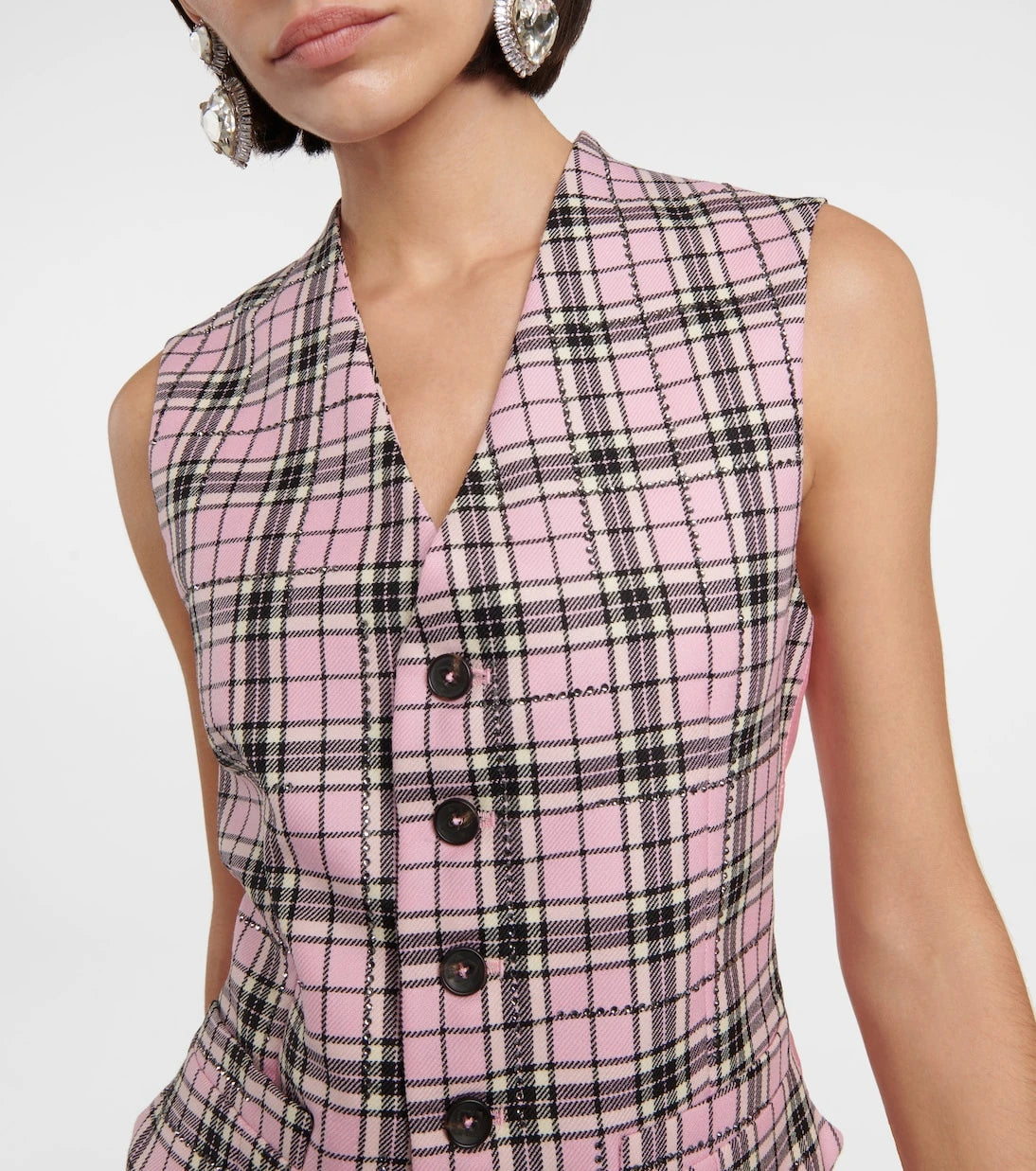 Giuseppe di Morabito - Checked wool vest
