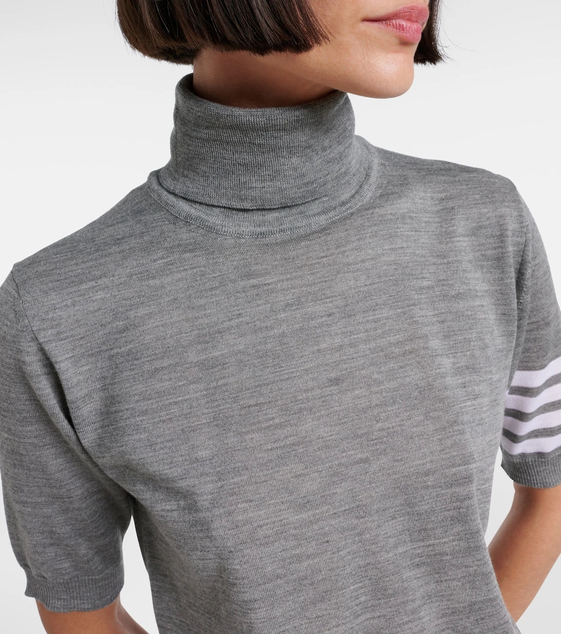 Thom Browne - 4-Bar wool turtleneck sweater