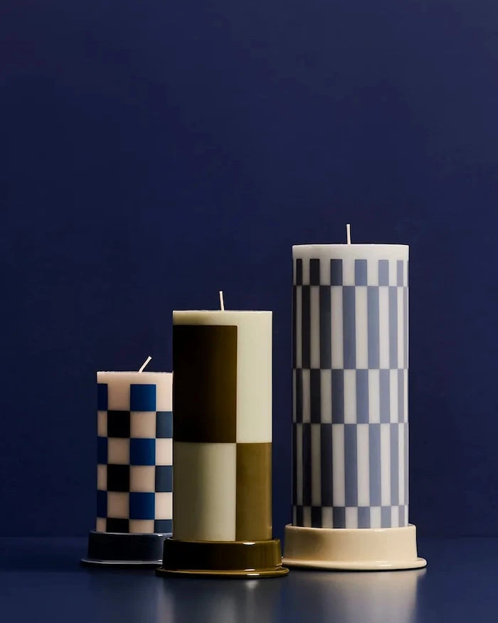 Dekoratif mumluk HAY Column 12,8 x 3 cm